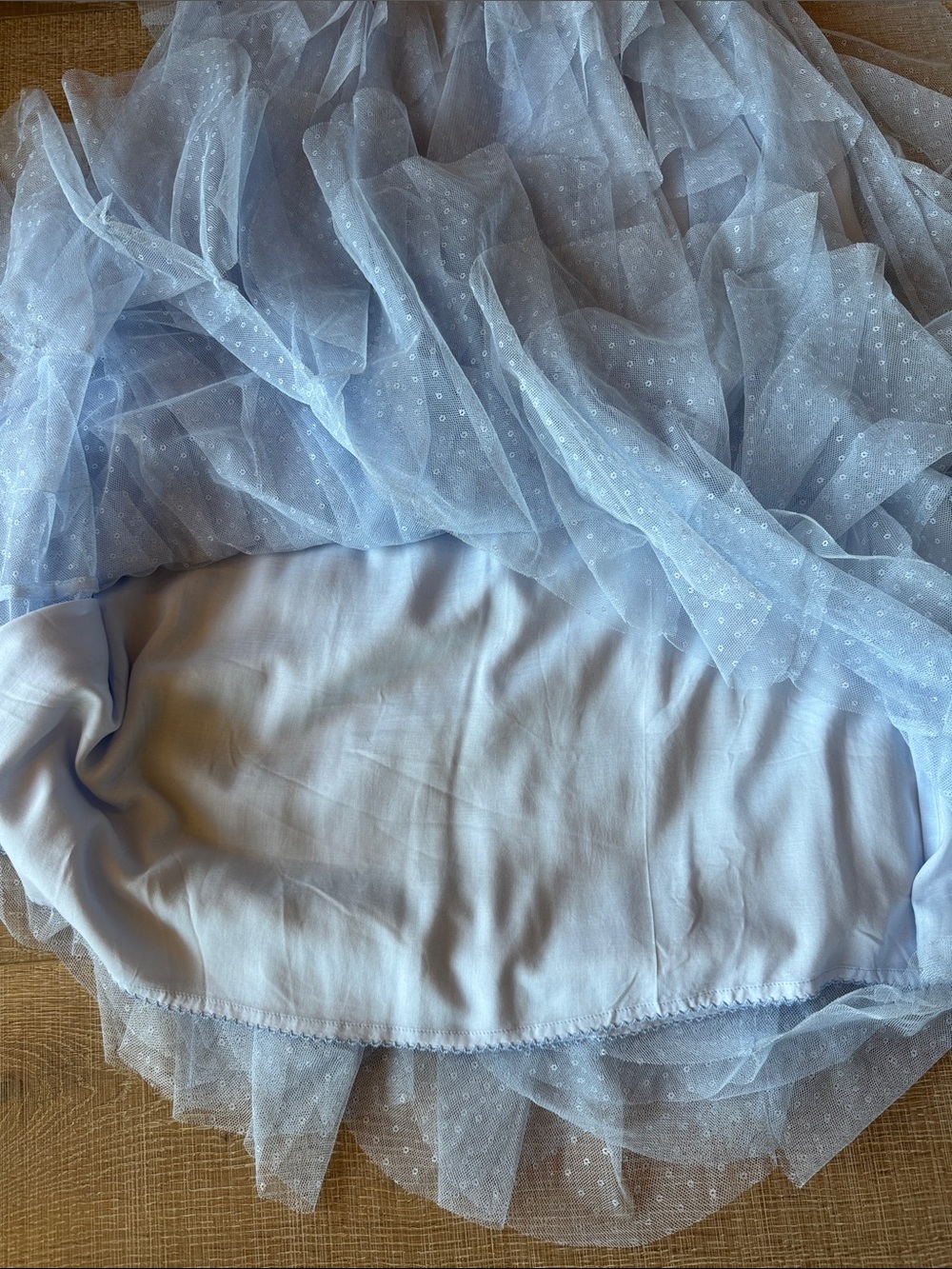 Anthropology NEW Cheri tiered tulle line skirt S - Picture 9 of 11